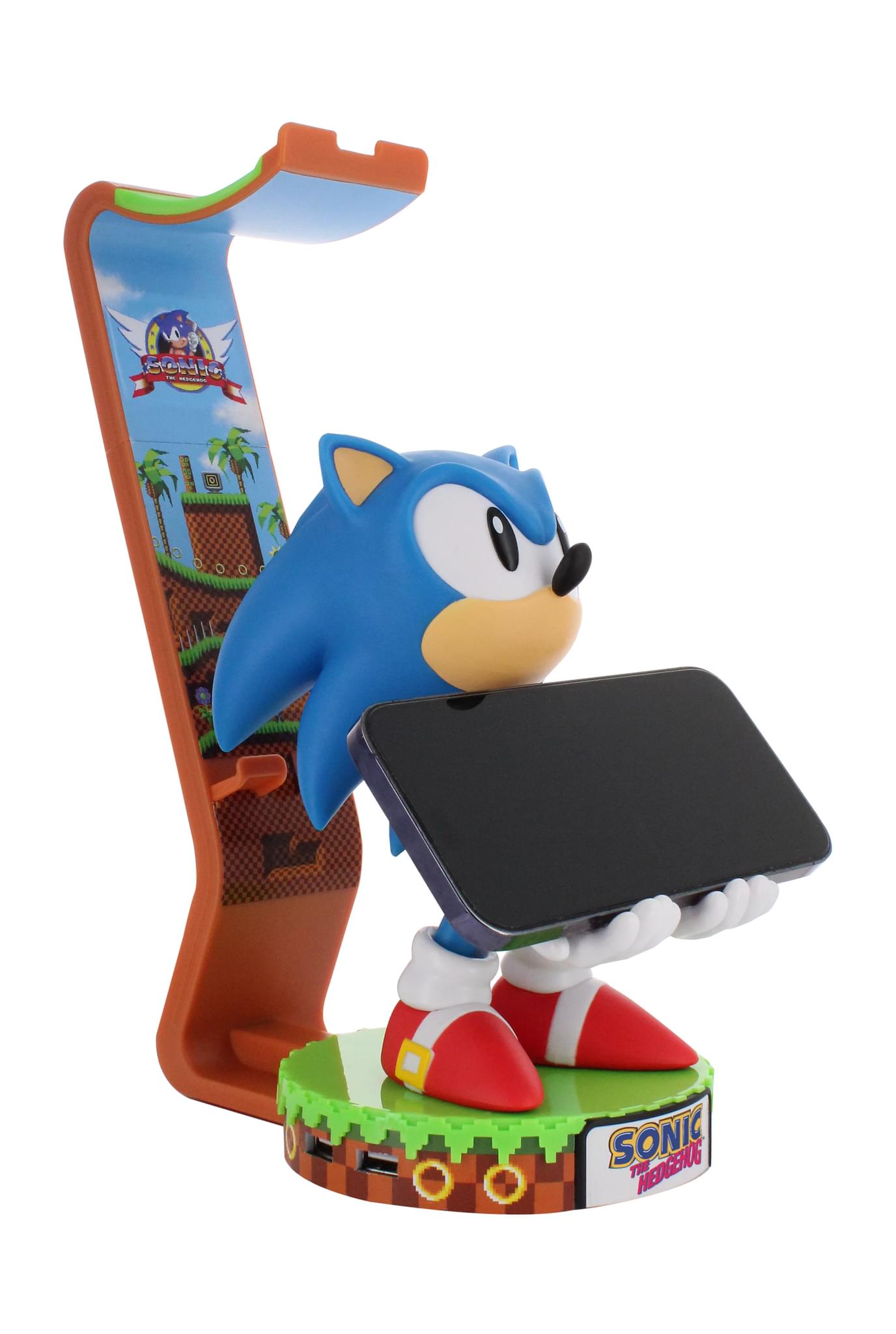 SEGA: Sonic Cable Guys Deluxe Light Up Controller, Headphone and Phone Stand - EXG Pro