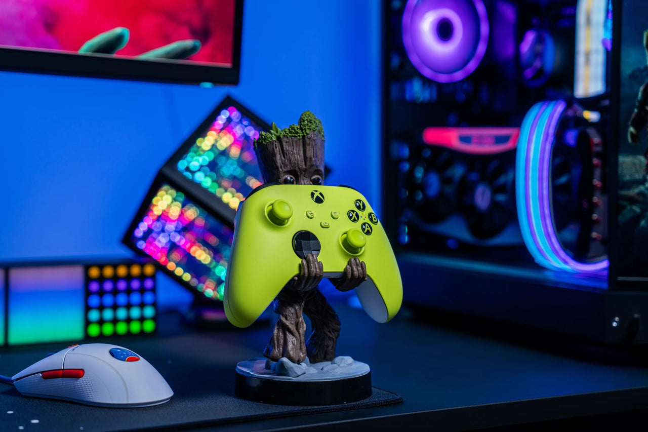 Guardians of The Galaxy: Toddler Groot Cable Guys Original Controller and Phone Holder - EXG Pro