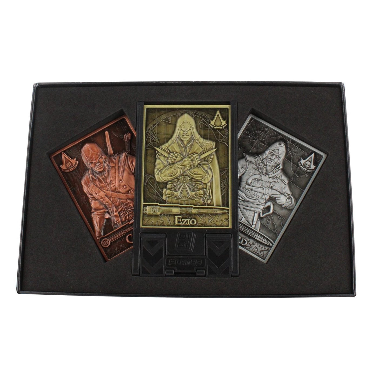 Assassins Creed Digiplate Starter Pack: Three Metal Plates with Display and Interchangeable Phone Stand - EXG Pro