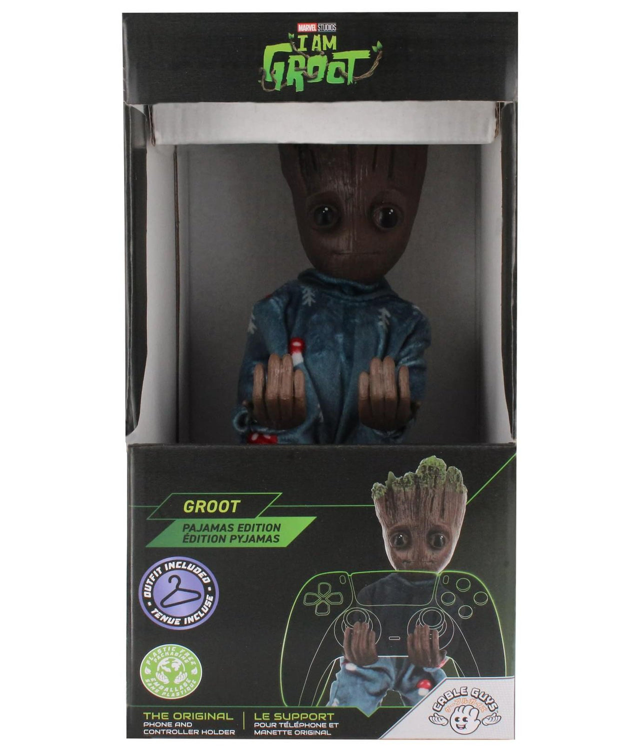 Guardians of The Galaxy: Toddler Groot in Pajamas Cable Guys Original Controller and Phone Holder - EXG Pro