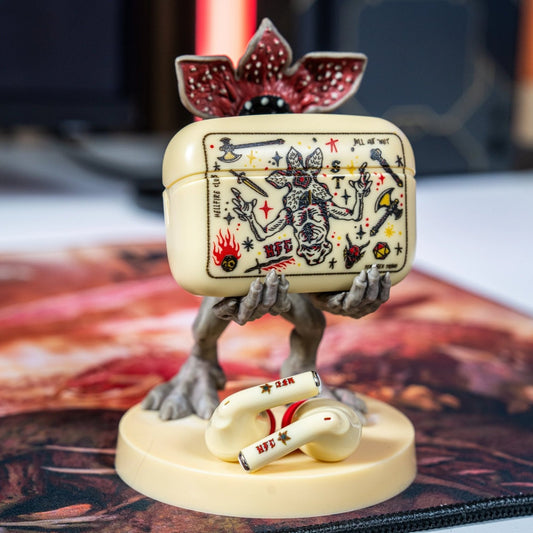 Hellfire Club Wireless Bluetooth Earbuds & Holder Bundle - Stranger Things, Buds Pro Bundle - EXG Pro