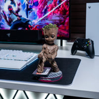 Thumbnail for I Am Groot: Smiley Toddler Groot Cable Guys Controller Holder and Phone Stand - EXG Pro