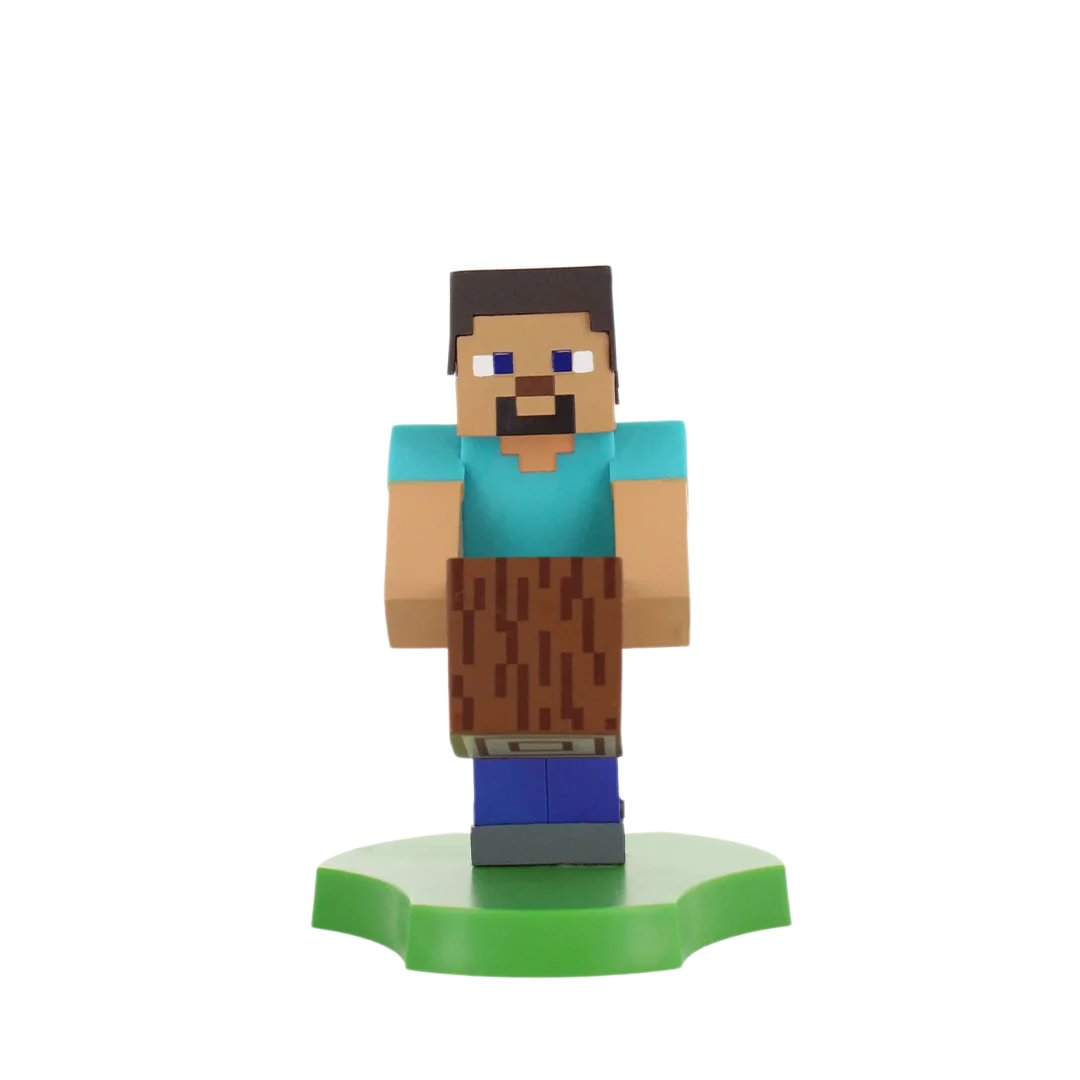 Minecraft: Steve Holdems, Mini Cable Guys Phone Stand and Device Holder - EXG Pro