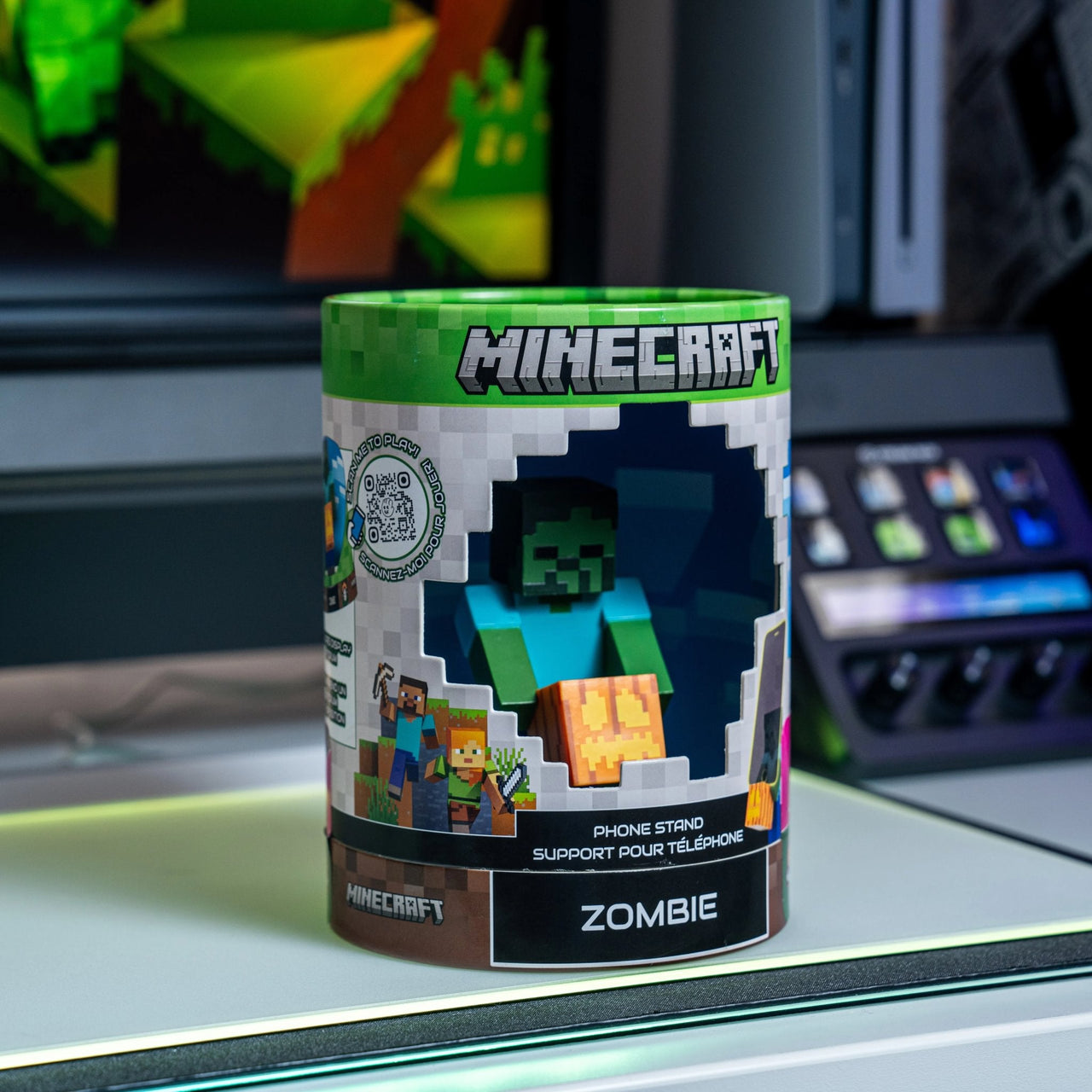 Minecraft: Zombie Cable Guys Holdems, Mini Phone Stand and Device Holder - EXG Pro