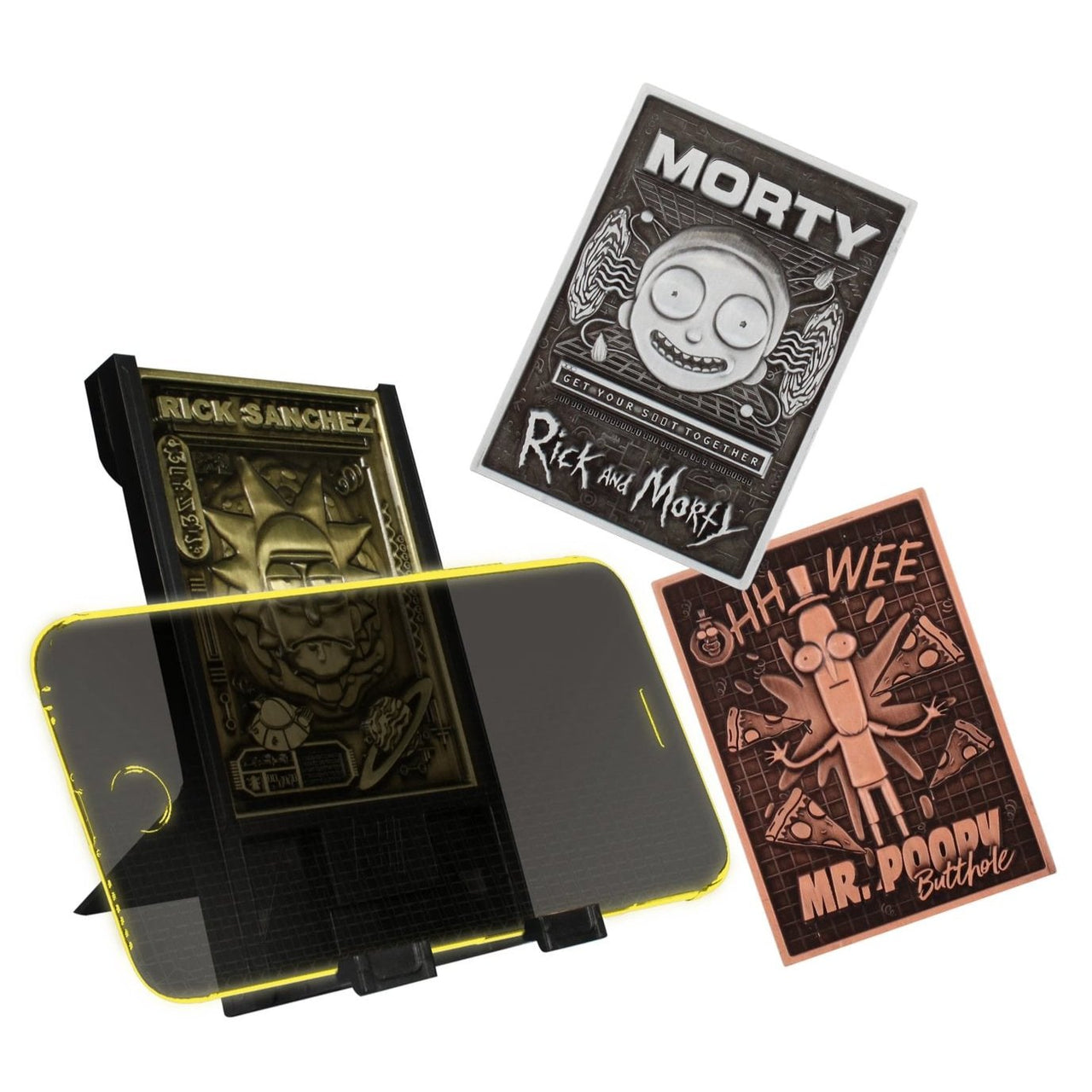 Rick & Morty Digiplate Starter Pack - Phone Stand and Metal Plate - EXG Pro