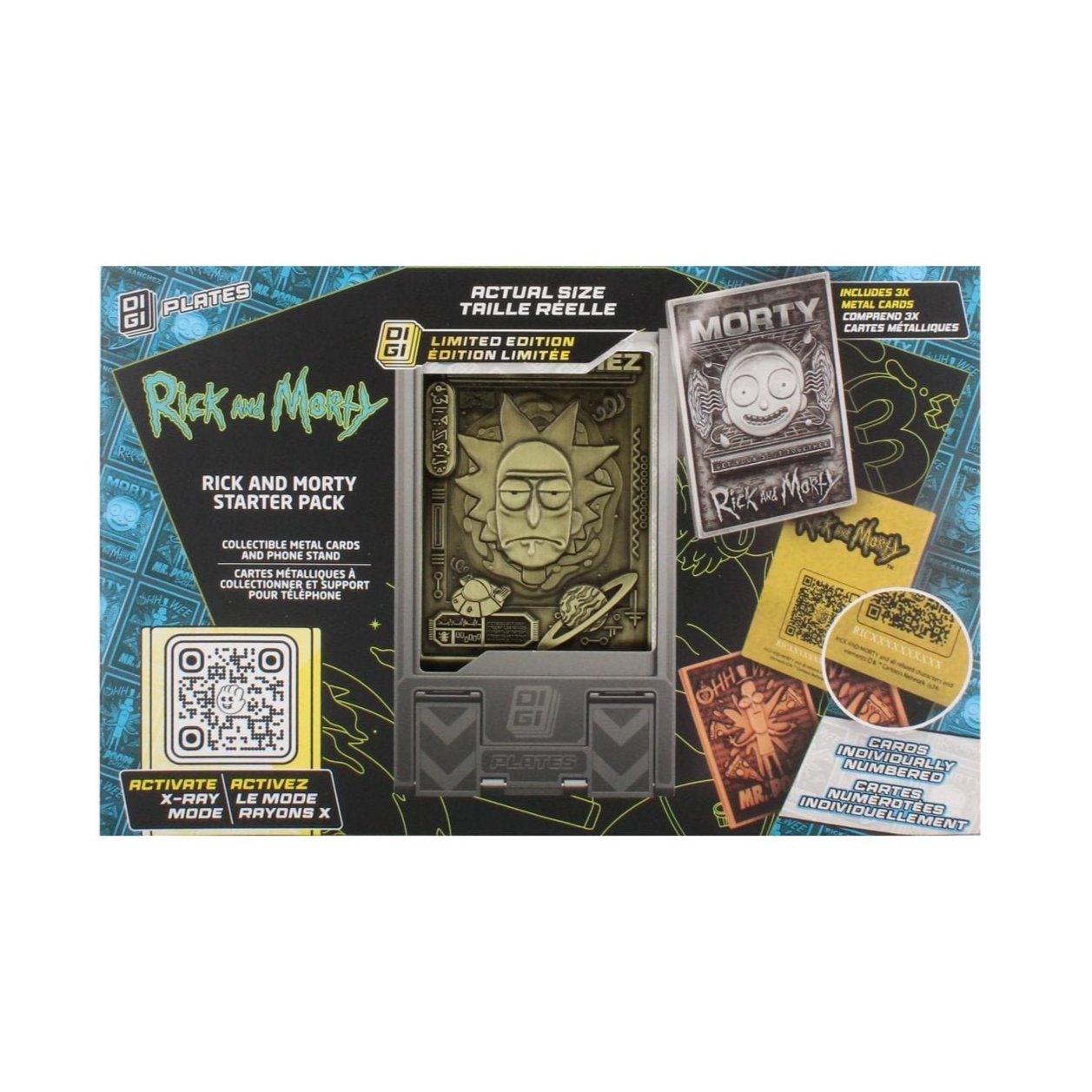 Rick & Morty Digiplate Starter Pack - Phone Stand and Metal Plate - EXG Pro