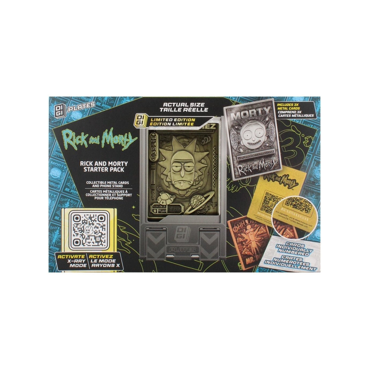 Rick & Morty Digiplate Starter Pack - Phone Stand and Metal Plate - EXG Pro