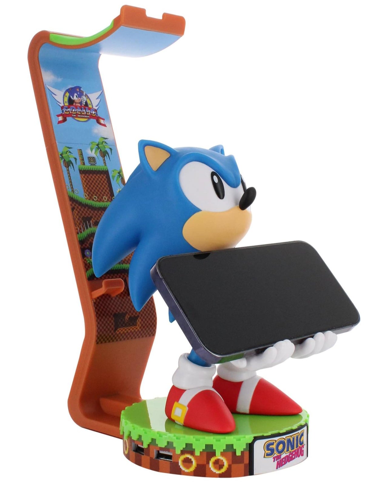 SEGA: Sonic Cable Guys Deluxe Light Up Controller, Headphone and Phone Stand - EXG Pro